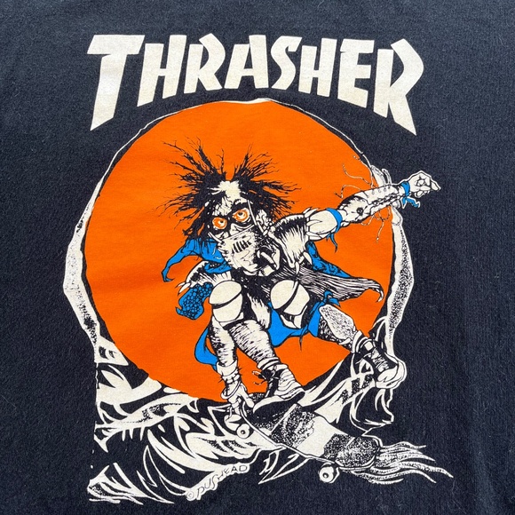 Vintage Thrasher pushead black t-shirt - Picture 2 of 5